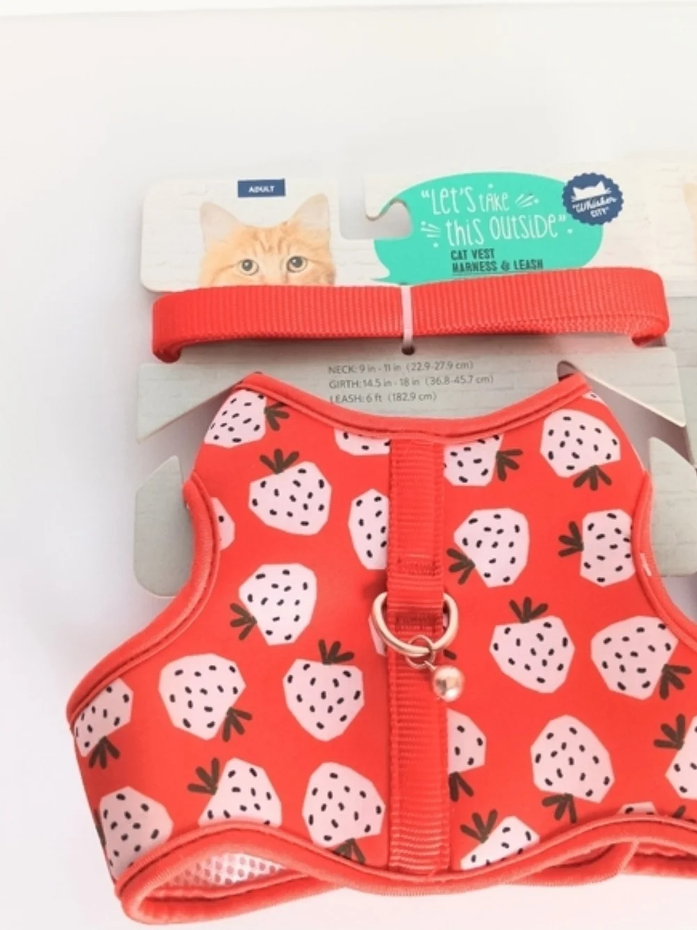 Whisker City Bundle Of 2 Adult Cat Harness Vest & Leash Combo NWT